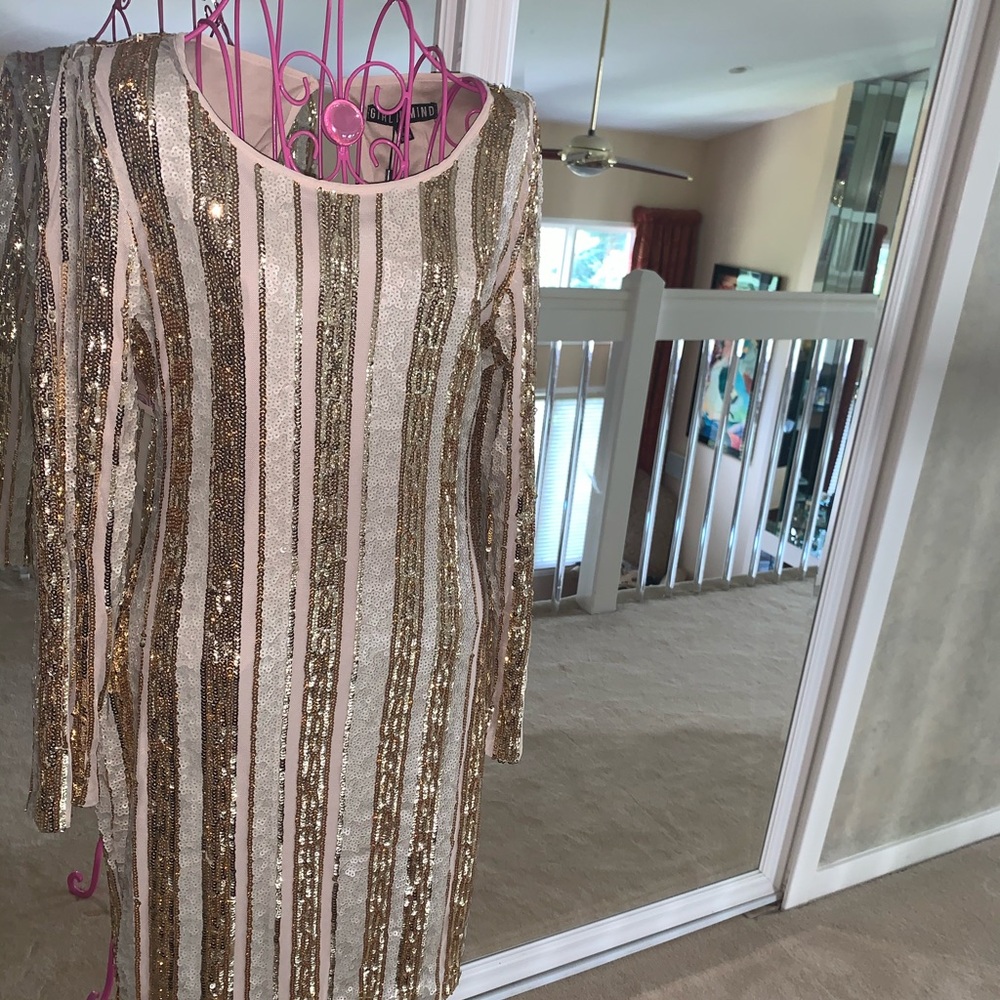 ASOS - NWT Open Back Sequin Mini Dress - Picture 5 of 7